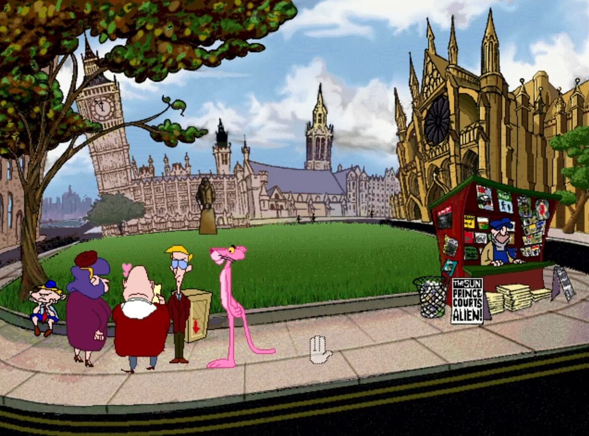 The Pink Panther Passport to Peril - геймплей игры Windows